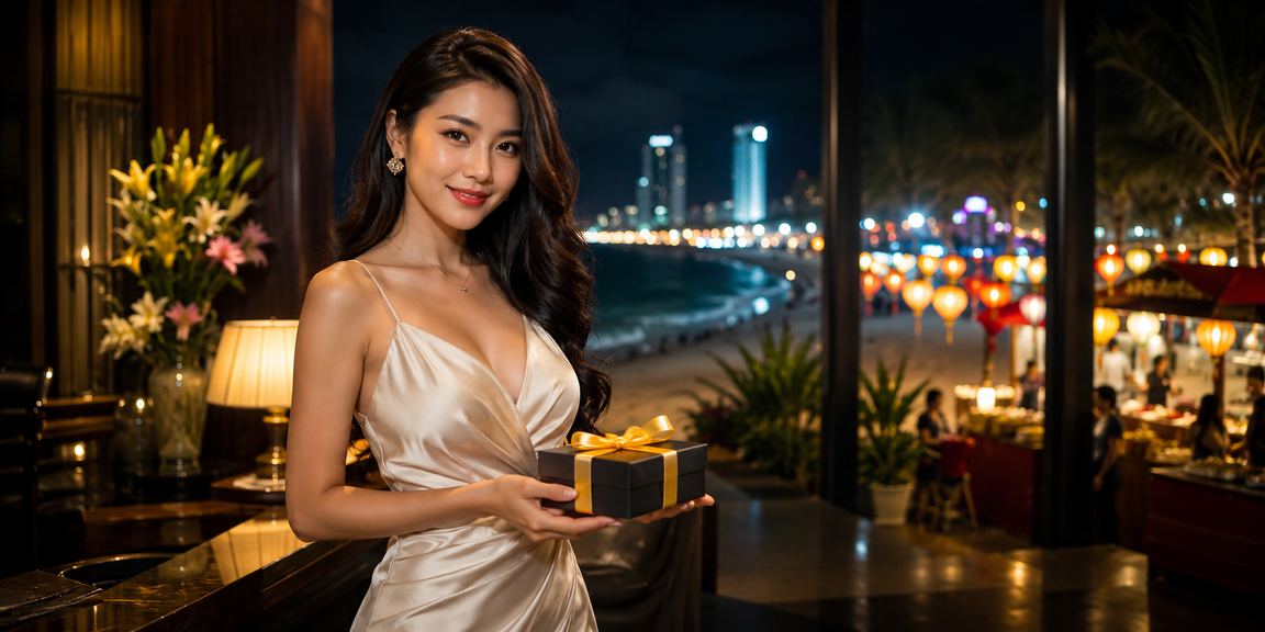 Người chơi sử dụng ứng dụng cá cược trên điện thoại tại chợ đêm Đà Nẵng
